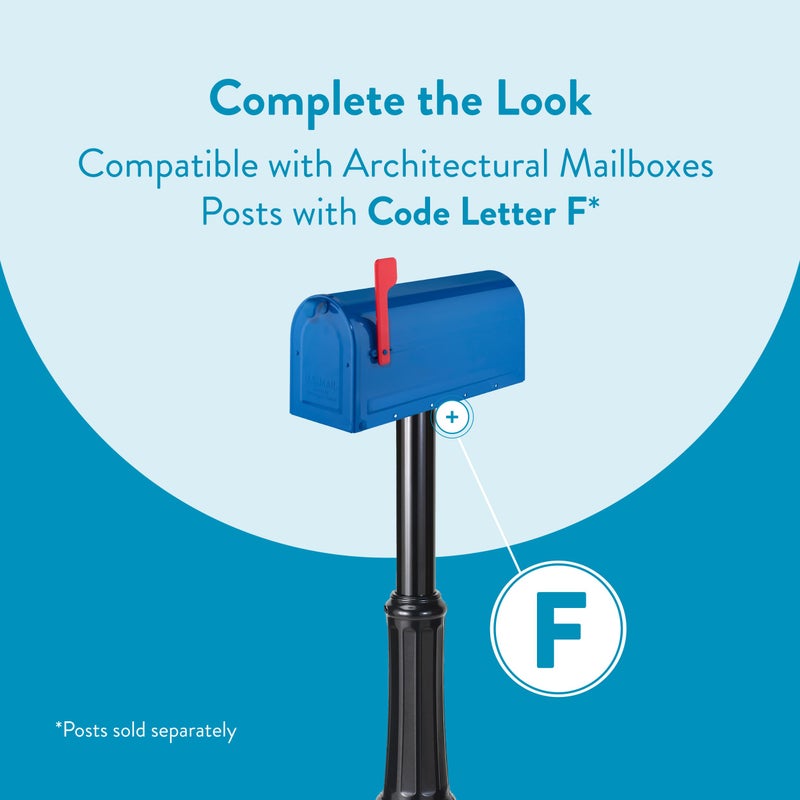 Architectural Mailboxes 7600BE MB1 Mailbox, Medium, Blue - Image 5